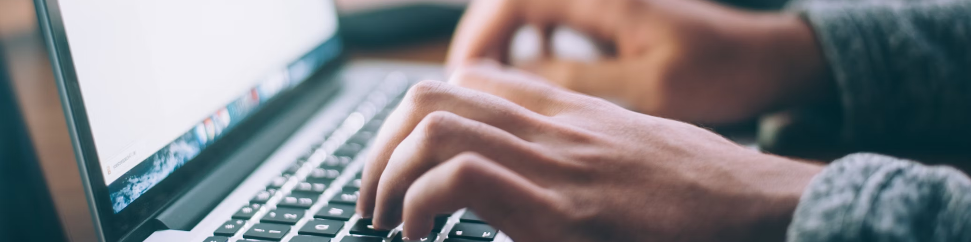 Web developer building a website
