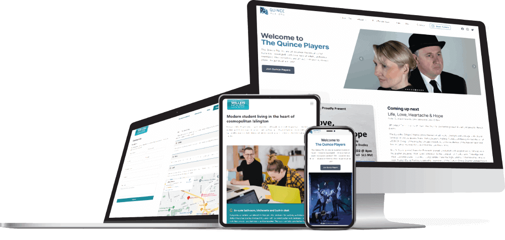 Showcase of a website that is fully responsive to fit all devices and screen sizes